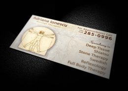 Massage Therapist Business Card Designed by Dre5 Productions